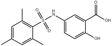 2-hydroxy-5-[(mesitylsulfonyl)amino]benzoic acid Structure