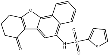 N-(7-oxo-7,8,9,10-tetrahydronaphtho[1,2-b][1]benzofuran-5-yl)-2-thiophenesulfonamide Structure