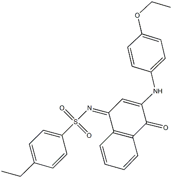 N-(3-(4-ethoxyanilino)-4-oxo-1(4H)-naphthalenylidene)-4-ethylbenzenesulfonamide Struktur