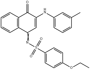 4-ethoxy-N-(4-oxo-3-(3-toluidino)-1(4H)-naphthalenylidene)benzenesulfonamide Structure
