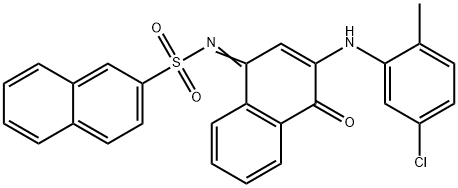 N-(3-(5-chloro-2-methylanilino)-4-oxo-1(4H)-naphthalenylidene)-2-naphthalenesulfonamide|