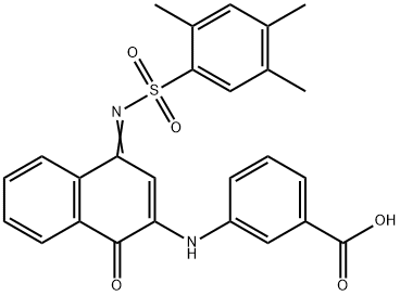 518301-57-0 3-[(1-oxo-4-{[(2,4,5-trimethylphenyl)sulfonyl]imino}-1,4-dihydro-2-naphthalenyl)amino]benzoic acid