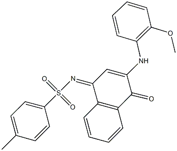 518301-91-2 N-(3-(2-methoxyanilino)-4-oxo-1(4H)-naphthalenylidene)-4-methylbenzenesulfonamide