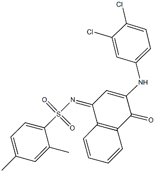 N-(3-(3,4-dichloroanilino)-4-oxo-1(4H)-naphthalenylidene)-2,4-dimethylbenzenesulfonamide|