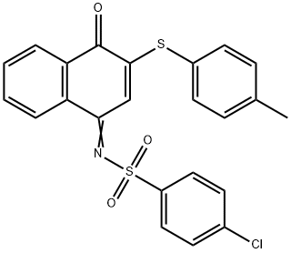 518302-85-7 4-chloro-N-(3-[(4-methylphenyl)sulfanyl]-4-oxo-1(4H)-naphthalenylidene)benzenesulfonamide