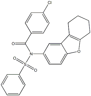 N-(4-chlorobenzoyl)-N-(6,7,8,9-tetrahydrodibenzo[b,d]furan-2-yl)benzenesulfonamide|