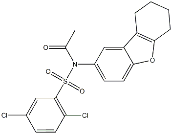 518304-72-8 N-acetyl-2,5-dichloro-N-(6,7,8,9-tetrahydrodibenzo[b,d]furan-2-yl)benzenesulfonamide
