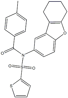518305-24-3 N-(4-methylbenzoyl)-N-(6,7,8,9-tetrahydrodibenzo[b,d]furan-2-yl)-2-thiophenesulfonamide