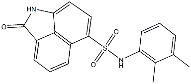 N-(2,3-dimethylphenyl)-2-oxo-1,2-dihydrobenzo[cd]indole-6-sulfonamide 化学構造式