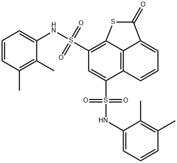 N~6~,N~8~-bis(2,3-dimethylphenyl)-2-oxo-2H-naphtho[1,8-bc]thiophene-6,8-disulfonamide Structure