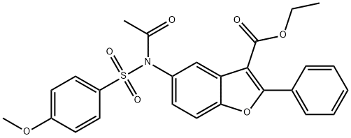 518318-70-2 ethyl 5-{acetyl[(4-methoxyphenyl)sulfonyl]amino}-2-phenyl-1-benzofuran-3-carboxylate