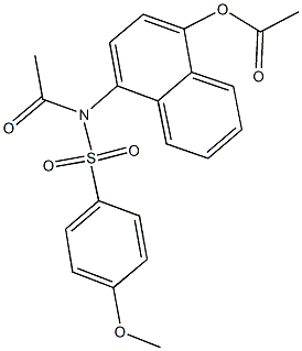 518318-78-0 4-{acetyl[(4-methoxyphenyl)sulfonyl]amino}-1-naphthyl acetate