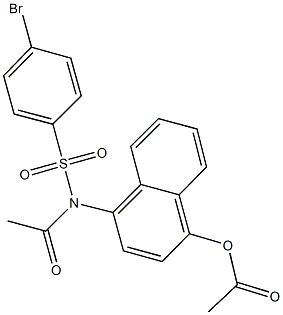 518319-62-5 4-{acetyl[(4-bromophenyl)sulfonyl]amino}-1-naphthyl acetate