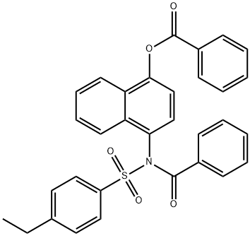 518321-86-3 4-{benzoyl[(4-ethylphenyl)sulfonyl]amino}-1-naphthyl benzoate