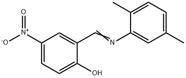 2-{[(2,5-dimethylphenyl)imino]methyl}-4-nitrophenol Structure