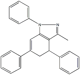 3-methyl-1,4,6-triphenyl-4,5-dihydro-1H-indazole,51887-03-7,结构式