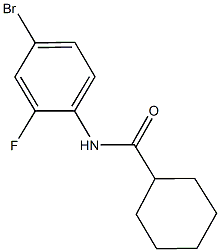 N-(4-bromo-2-fluorophenyl)cyclohexanecarboxamide Structure