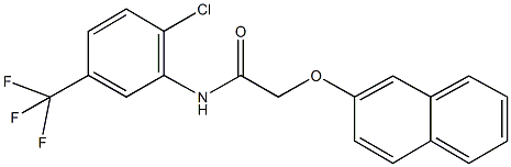 N-[2-chloro-5-(trifluoromethyl)phenyl]-2-(2-naphthyloxy)acetamide Structure