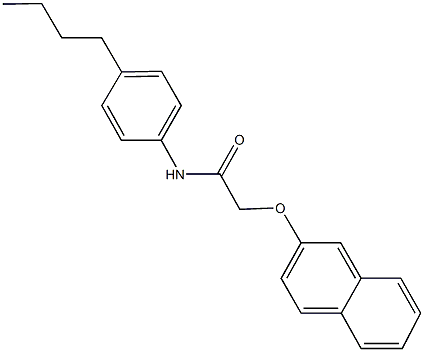 N-(4-butylphenyl)-2-(2-naphthyloxy)acetamide Structure