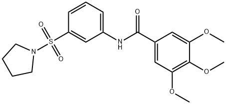 519044-94-1 3,4,5-trimethoxy-N-[3-(1-pyrrolidinylsulfonyl)phenyl]benzamide