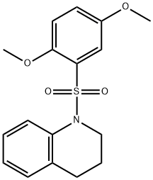 1-[(2,5-dimethoxyphenyl)sulfonyl]-1,2,3,4-tetrahydroquinoline Struktur