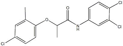 2-(4-chloro-2-methylphenoxy)-N-(3,4-dichlorophenyl)propanamide 化学構造式