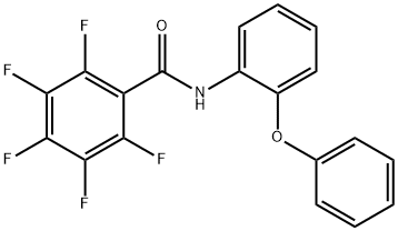 2,3,4,5,6-pentafluoro-N-(2-phenoxyphenyl)benzamide Struktur