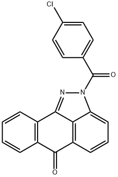 2-(4-chlorobenzoyl)dibenzo[cd,g]indazol-6(2H)-one,519149-55-4,结构式