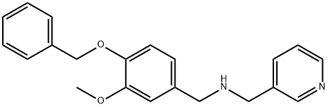 N-[4-(benzyloxy)-3-methoxybenzyl]-N-(3-pyridinylmethyl)amine Struktur