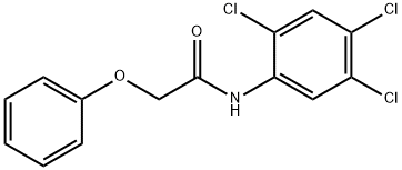 2-phenoxy-N-(2,4,5-trichlorophenyl)acetamide,51988-05-7,结构式
