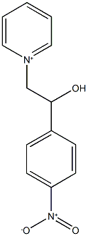 1-[2-hydroxy-2-(4-nitrophenyl)ethyl]pyridinium Struktur