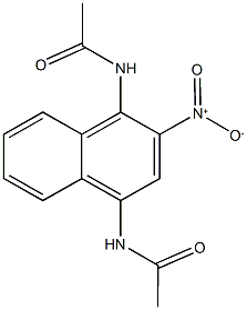 N-{4-(acetylamino)-2-nitro-1-naphthyl}acetamide Structure