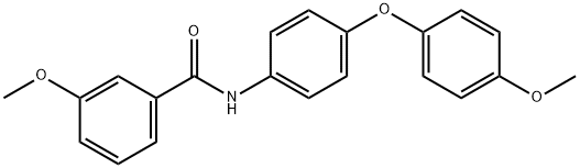 3-methoxy-N-[4-(4-methoxyphenoxy)phenyl]benzamide Structure