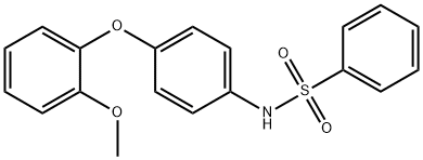 N-[4-(2-methoxyphenoxy)phenyl]benzenesulfonamide Structure