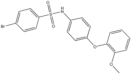 4-bromo-N-[4-(2-methoxyphenoxy)phenyl]benzenesulfonamide,521295-68-1,结构式