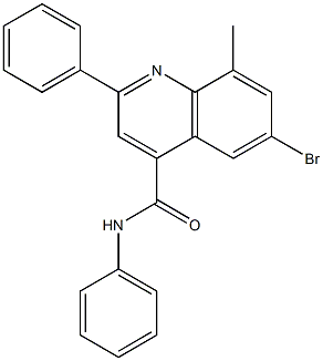 6-bromo-8-methyl-N,2-diphenyl-4-quinolinecarboxamide|