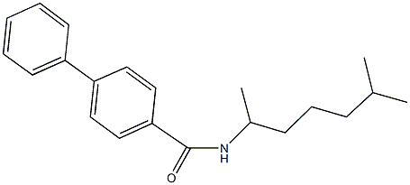 N-(1,5-dimethylhexyl)[1,1'-biphenyl]-4-carboxamide Structure