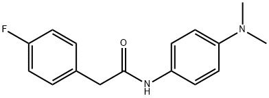 N-[4-(dimethylamino)phenyl]-2-(4-fluorophenyl)acetamide Struktur