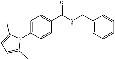 N-benzyl-4-(2,5-dimethyl-1H-pyrrol-1-yl)benzamide Structure