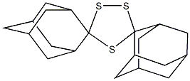 dispiro[adamantane-2,3'-[1,2,4]-trithiolane-5',2''-adamantane] 结构式