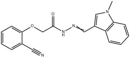 2-(2-cyanophenoxy)-N'-[(1-methyl-1H-indol-3-yl)methylene]acetohydrazide|