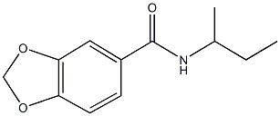 N-(sec-butyl)-1,3-benzodioxole-5-carboxamide Structure