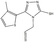 4-allyl-5-(3-methyl-2-thienyl)-4H-1,2,4-triazol-3-yl hydrosulfide Struktur