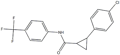 2-(4-chlorophenyl)-N-[4-(trifluoromethyl)phenyl]cyclopropanecarboxamide Structure