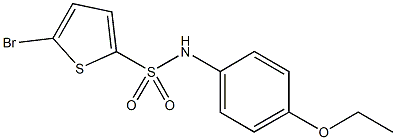 5-bromo-N-(4-ethoxyphenyl)-2-thiophenesulfonamide Structure