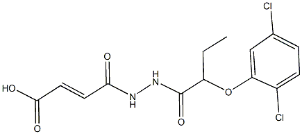 4-{2-[2-(2,5-dichlorophenoxy)butanoyl]hydrazino}-4-oxo-2-butenoic acid|