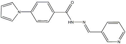 N'-(3-pyridinylmethylene)-4-(1H-pyrrol-1-yl)benzohydrazide Struktur