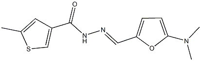 N'-{[5-(dimethylamino)-2-furyl]methylene}-5-methyl-3-thiophenecarbohydrazide Structure