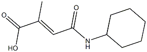 4-(cyclohexylamino)-2-methyl-4-oxo-2-butenoicacid 结构式