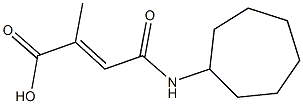 4-(cycloheptylamino)-2-methyl-4-oxo-2-butenoic acid Struktur